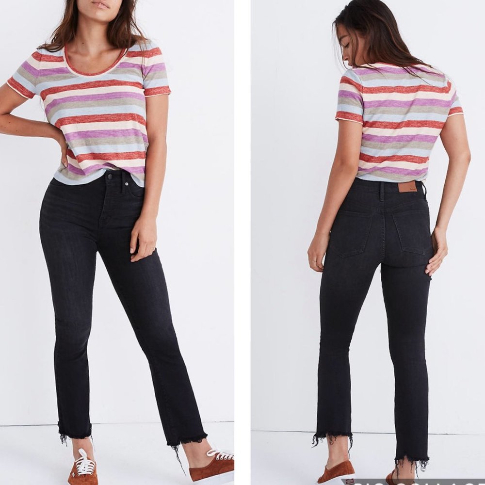 Madewell Black Curvy Cali Demi Boot Jeans